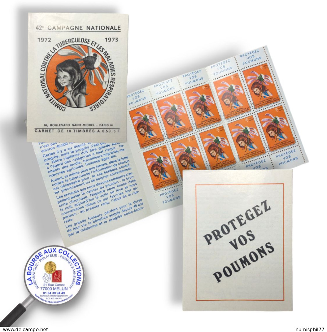 CARNET 1972-1973 - 42ème Cmpagne Nationale - Protégez Vos Poumons - Antituberculeux