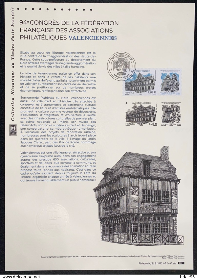 France - Document Philatélique - Premier Jour - FDC - YT N° 5523 - Associations Philatéliques Valenciennes - 2021 - 2020-…