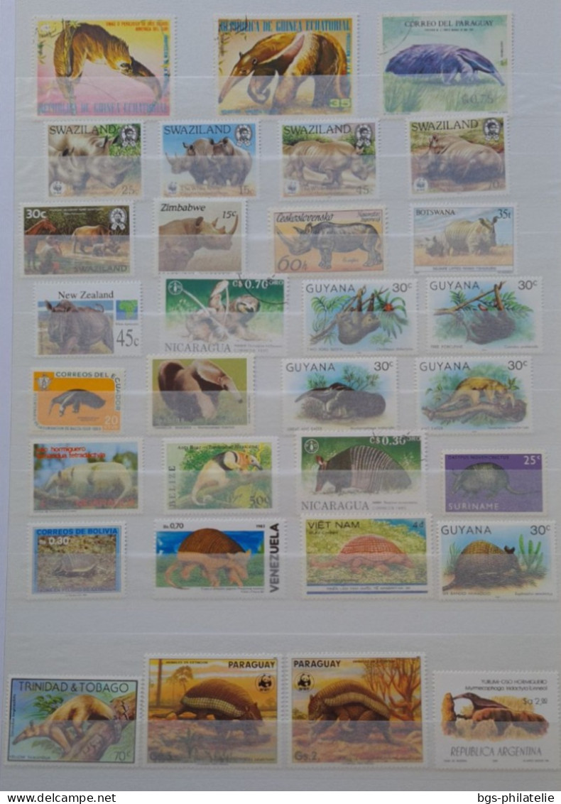 Collection De Timbres Sur Le Thème Des Animaux. - Collections (without Album)