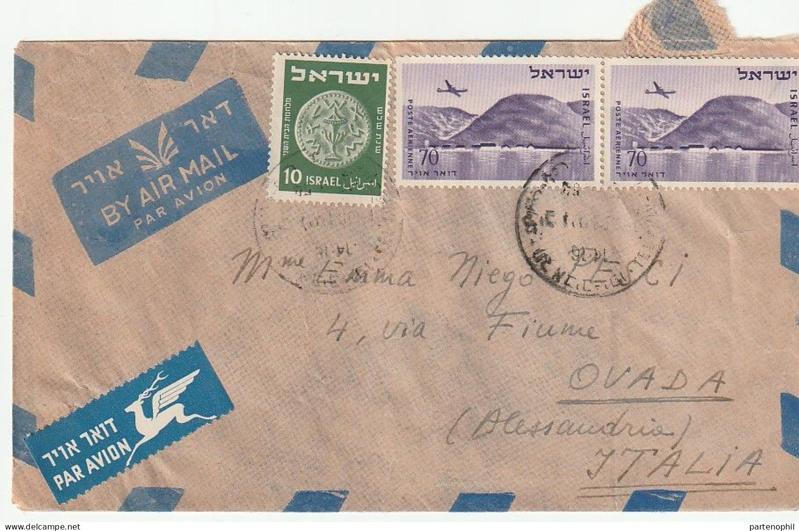 Israel 1954  -  Postgeschichte - Storia Postale - Histoire Postale - Storia Postale