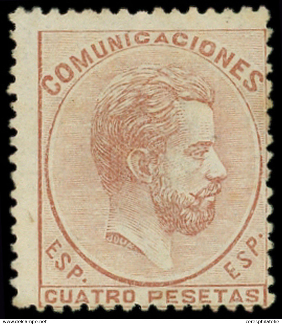 * ESPAGNE 127 : 4p. Brun-rouge, Légères Rouss. Sinon TB - Unused Stamps