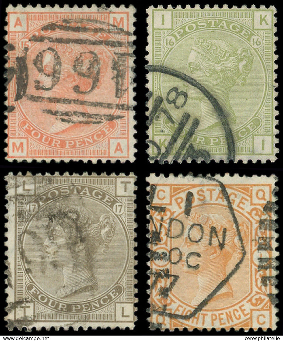 GRANDE BRETAGNE 58/61 : Série De 1876-80, Obl., TB - Belarus