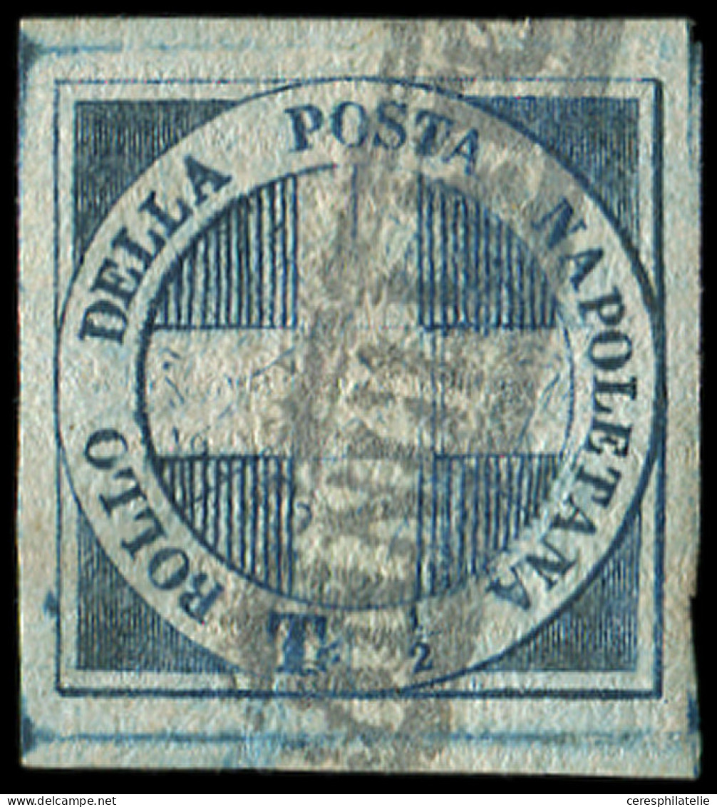 ITALIE (ANCIENS ETATS) DEUX SICILES 9 : Naples 1/2t. Bleu Pâle, Obl., TTB - Bielorussia