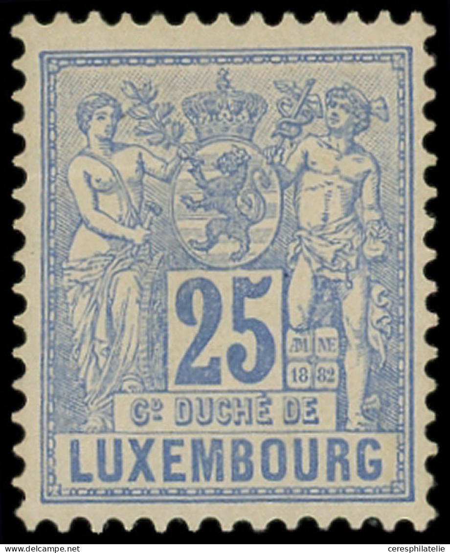 * LUXEMBOURG 54 : 25c. Outremer, Forte Charnière, TB - 1882 Allégorie