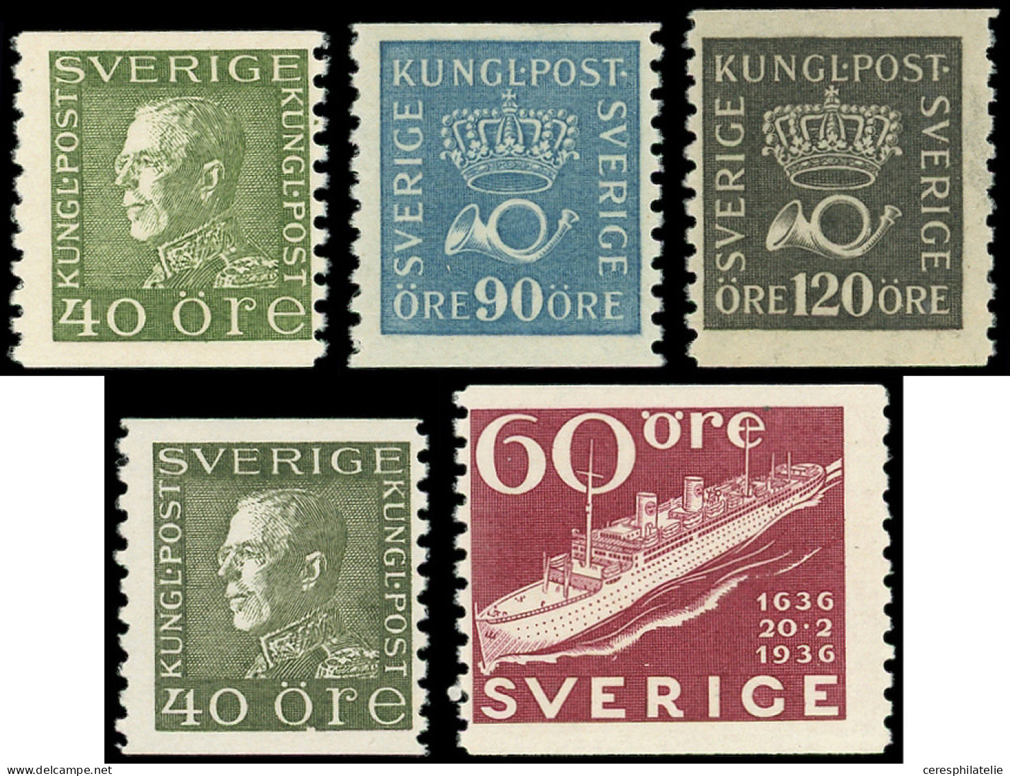 ** SUEDE 138l, 201, 203, 217l Et 245 : Types Divers De 1920-36, TB - Belarus