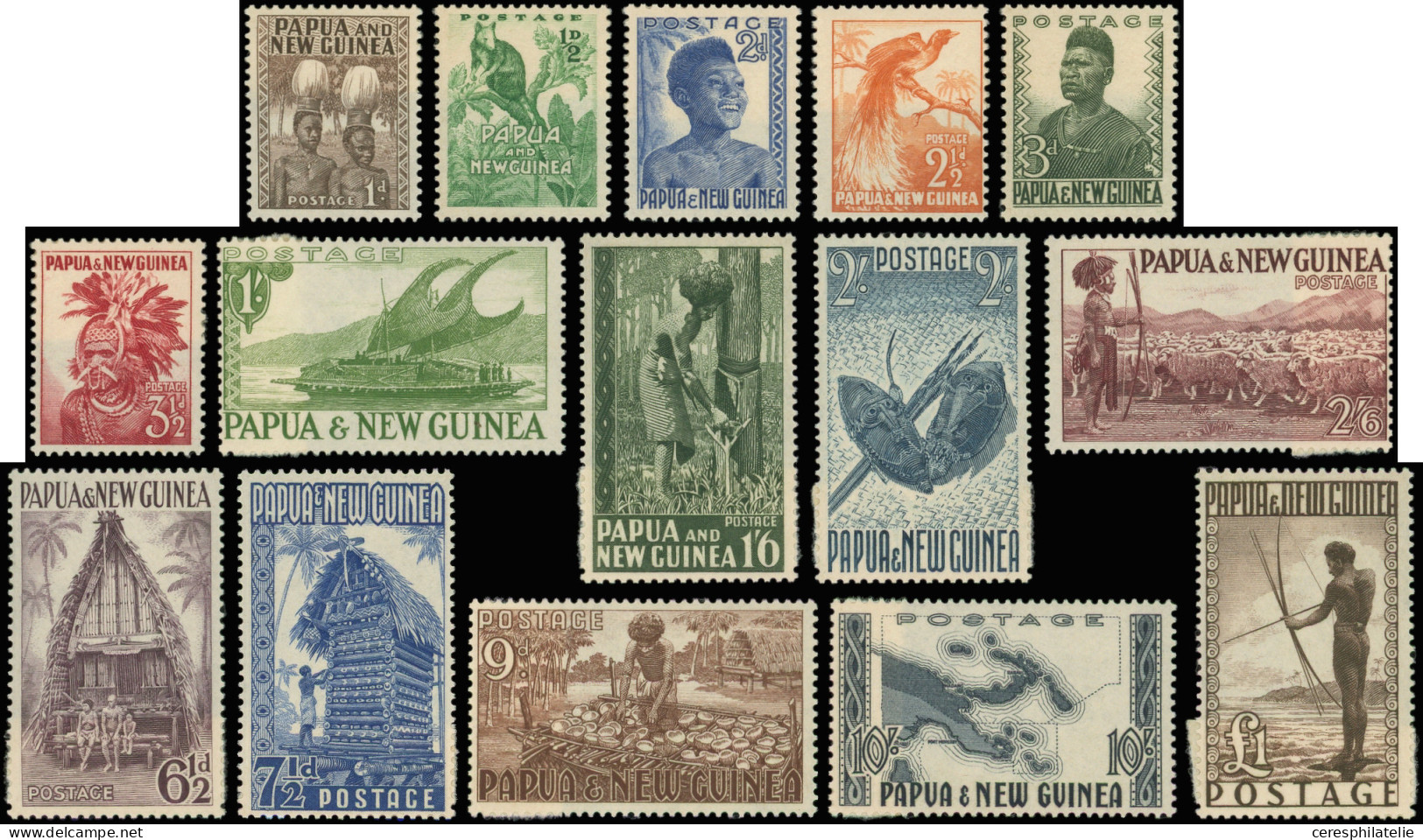 ** PAPOUASIE ET NOUVELLE-GUINEE 1/15 : La Série, TB - Papouasie-Nouvelle-Guinée