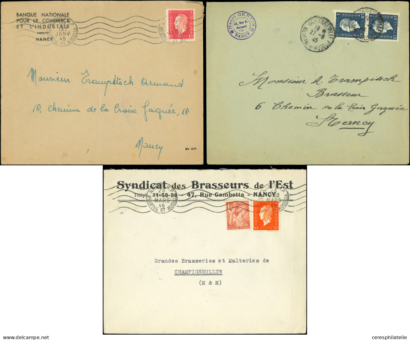 Let Marianne De Dulac, 24 Lettres Ou Documents Divers, Affranchissements Différents, TB - Collections (en Albums)