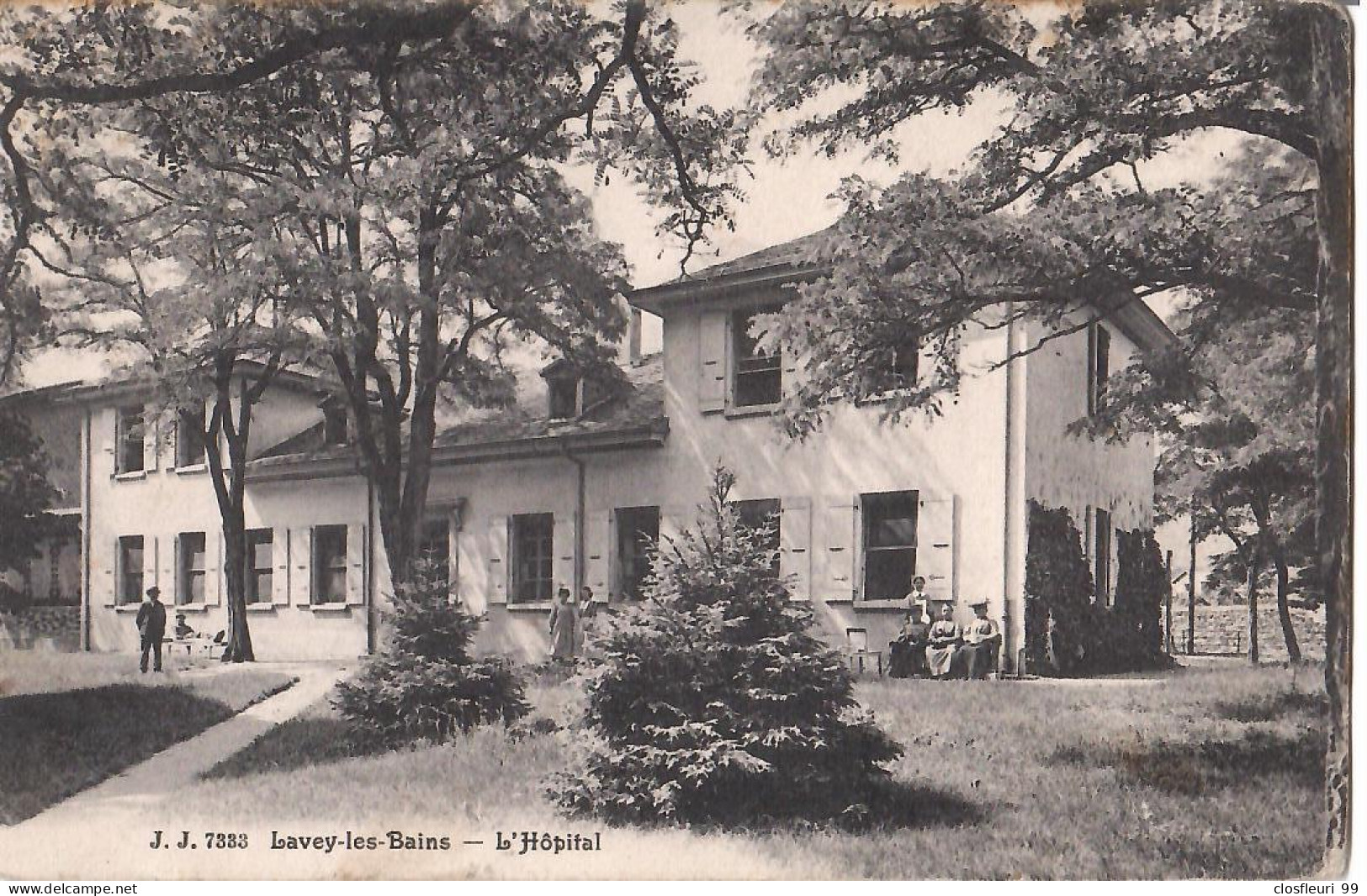 L'Hopital, Lavey-les-Bains, Animée, Oblit. Lavey 20.7.1910 - Lavey