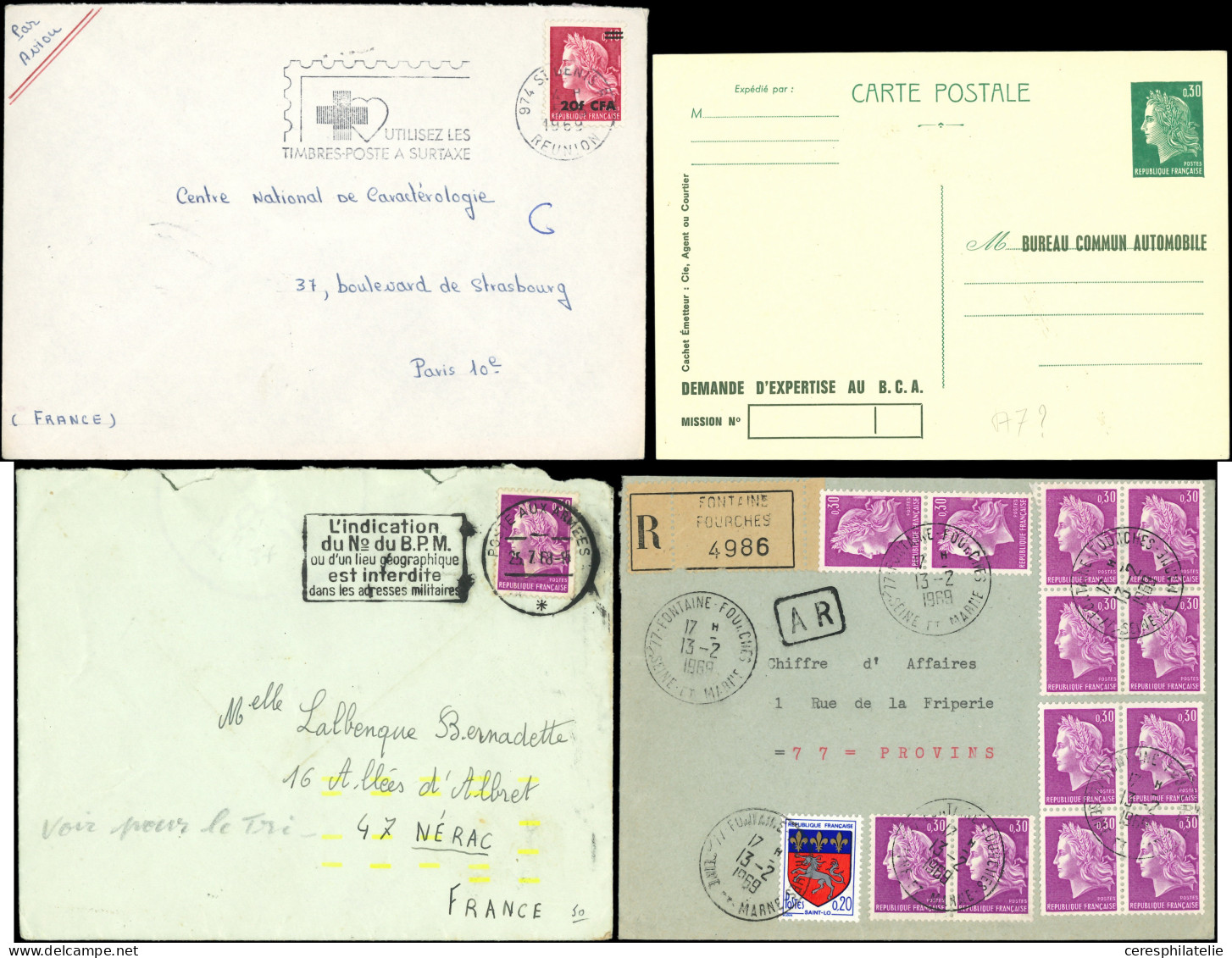 Let Cheffer, 21 Lettres Ou Doc. Divers Dont CFA, Roulettes, Pneus, Entiers (dont 1 TSC), TB - Collections (with Albums)