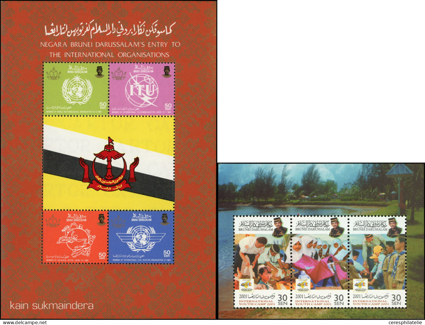 ** Brunei, Collection Sur Plaquettes De 1949 à 1995, TB - Brunei (1984-...)