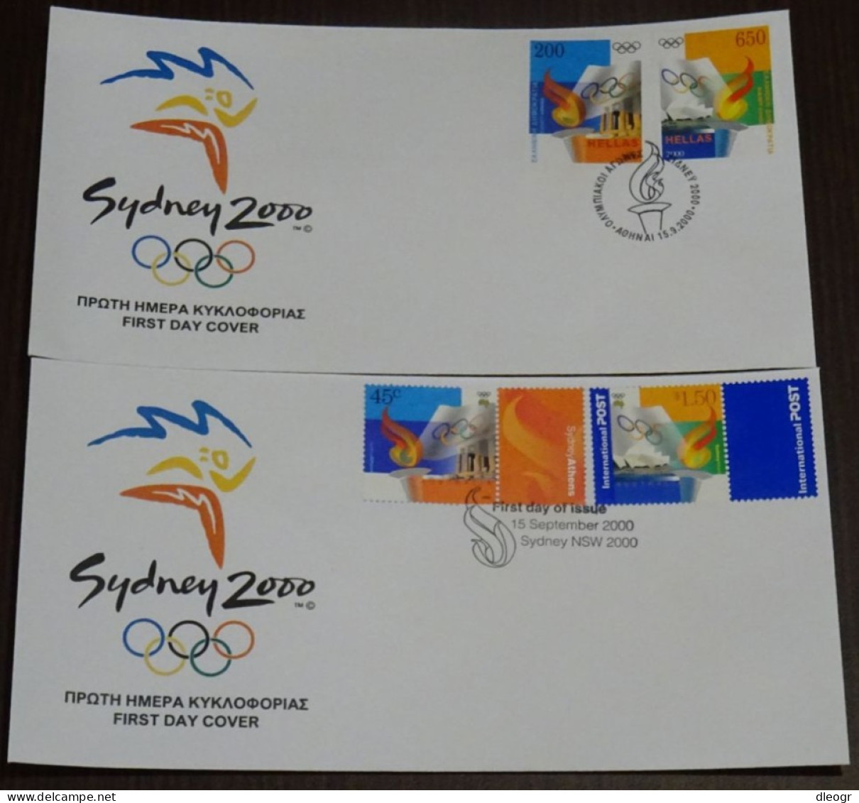 Greece 2000 Joint Issue Sydney Olympic Games Unofficial FDC - FDC