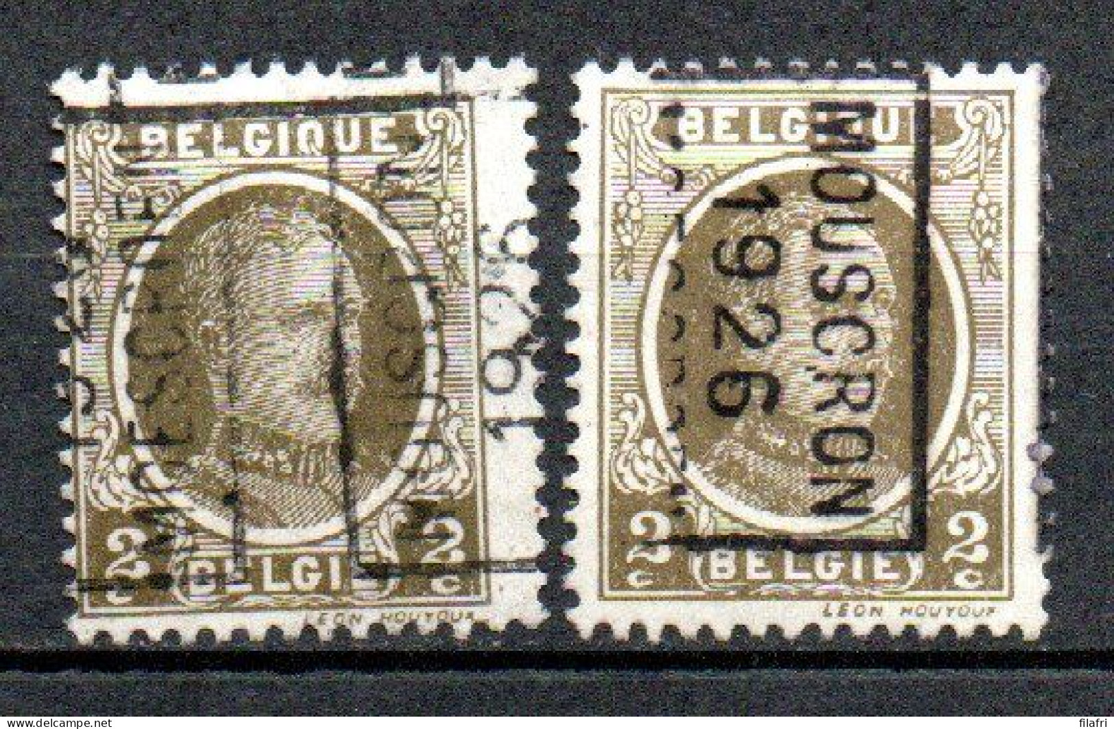 3722 Voorafstempeling Op Nr 191 - MOESKROEN 1926 MOUSCRON - Positie A & B - Rollo De Sellos 1920-29