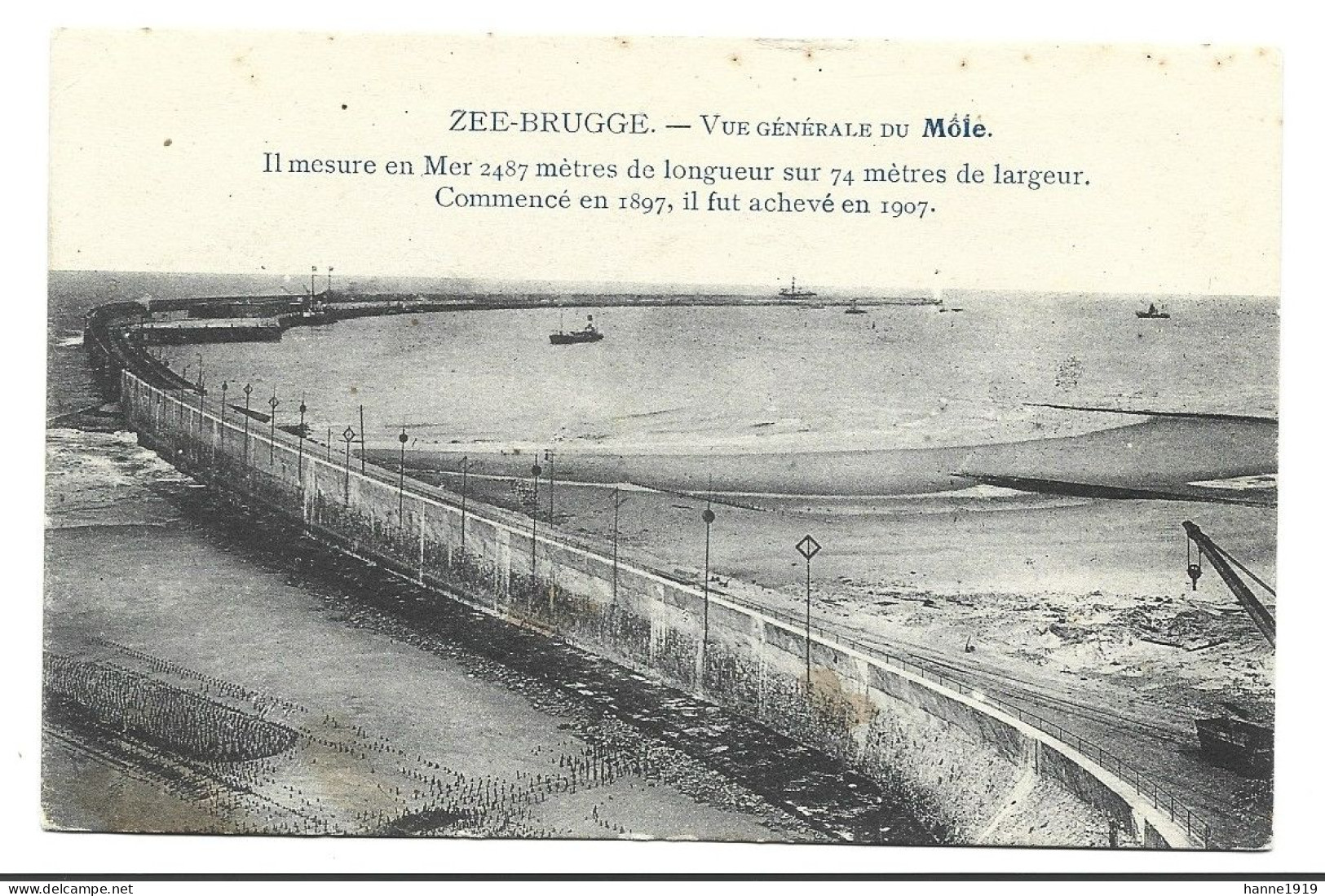 Zeebrugge Vue Générale Du Môle Htje - Zeebrugge