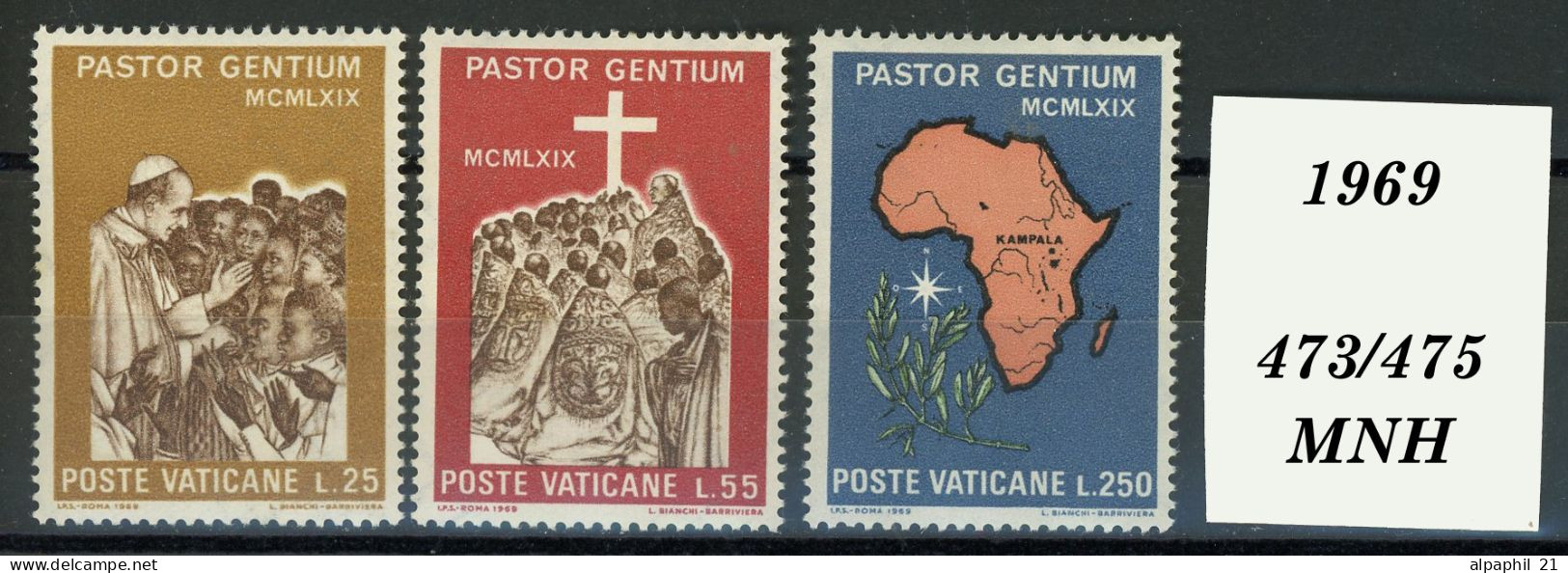 Città Del Vaticano: Visit Of The Pope Of Africa, 1969 - Ungebraucht