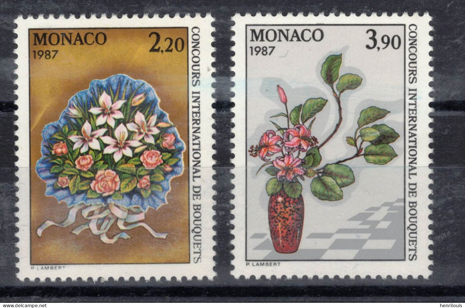 MONACO  Timbres Neufs ** De  1986 ( Ref  MC517 ) Fleurs- Bouquets - Neufs