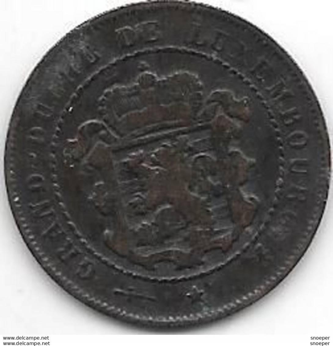 *luxembourg 2,5 Centimes 1854  Km 21 TYPE 1 - Luxembourg