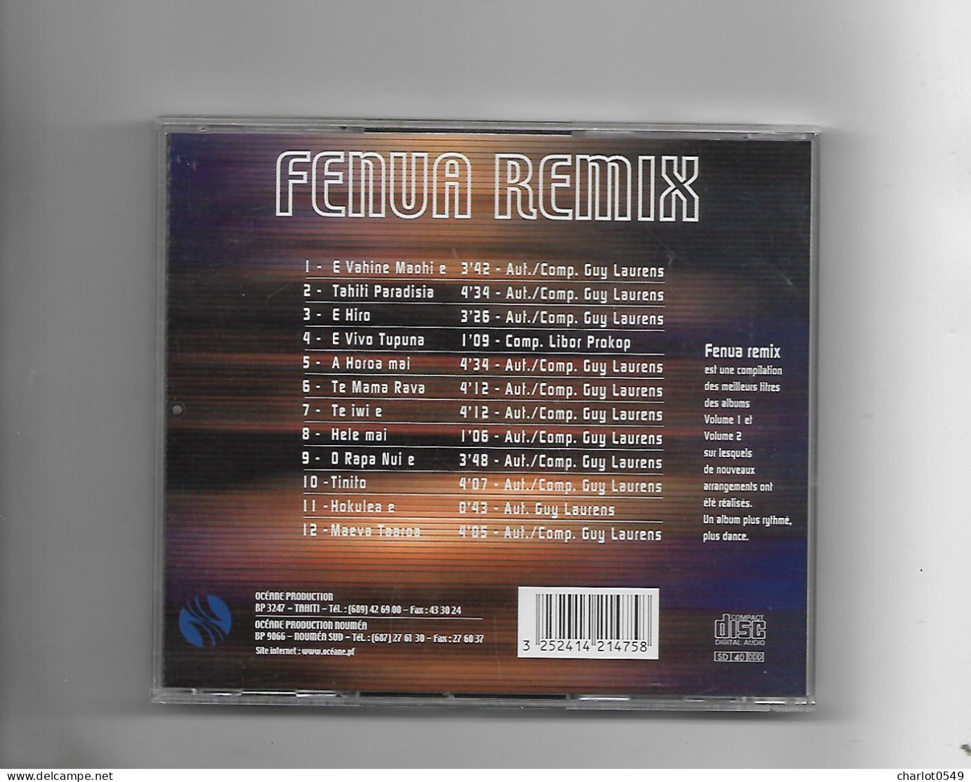 12 Titres Fenua Remix - Andere & Zonder Classificatie