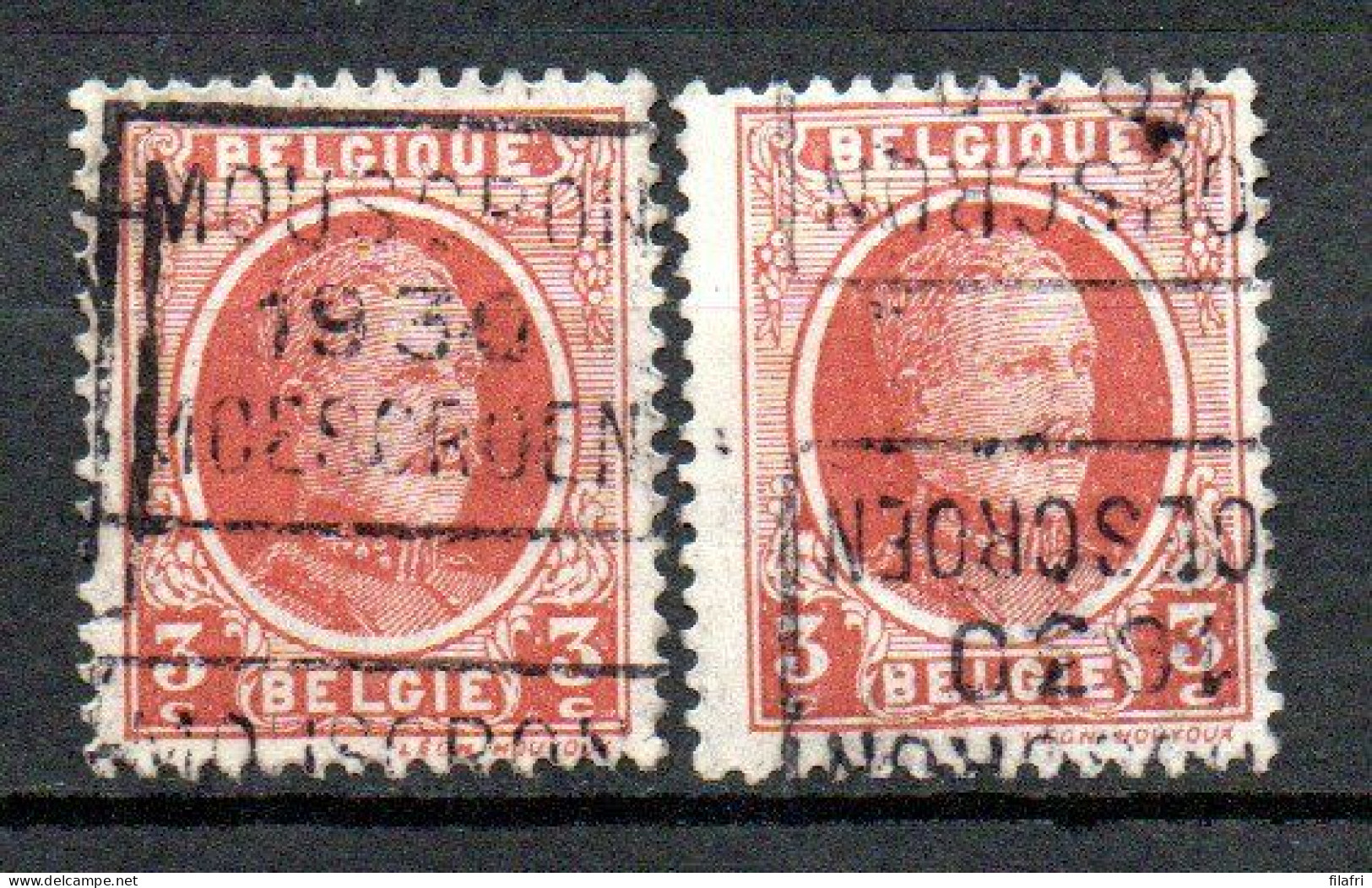 5443 Voorafstempeling Op Nr 192 - MOUSCRON 1930 MOESKROEN - Positie C & D - Rollini 1930-..