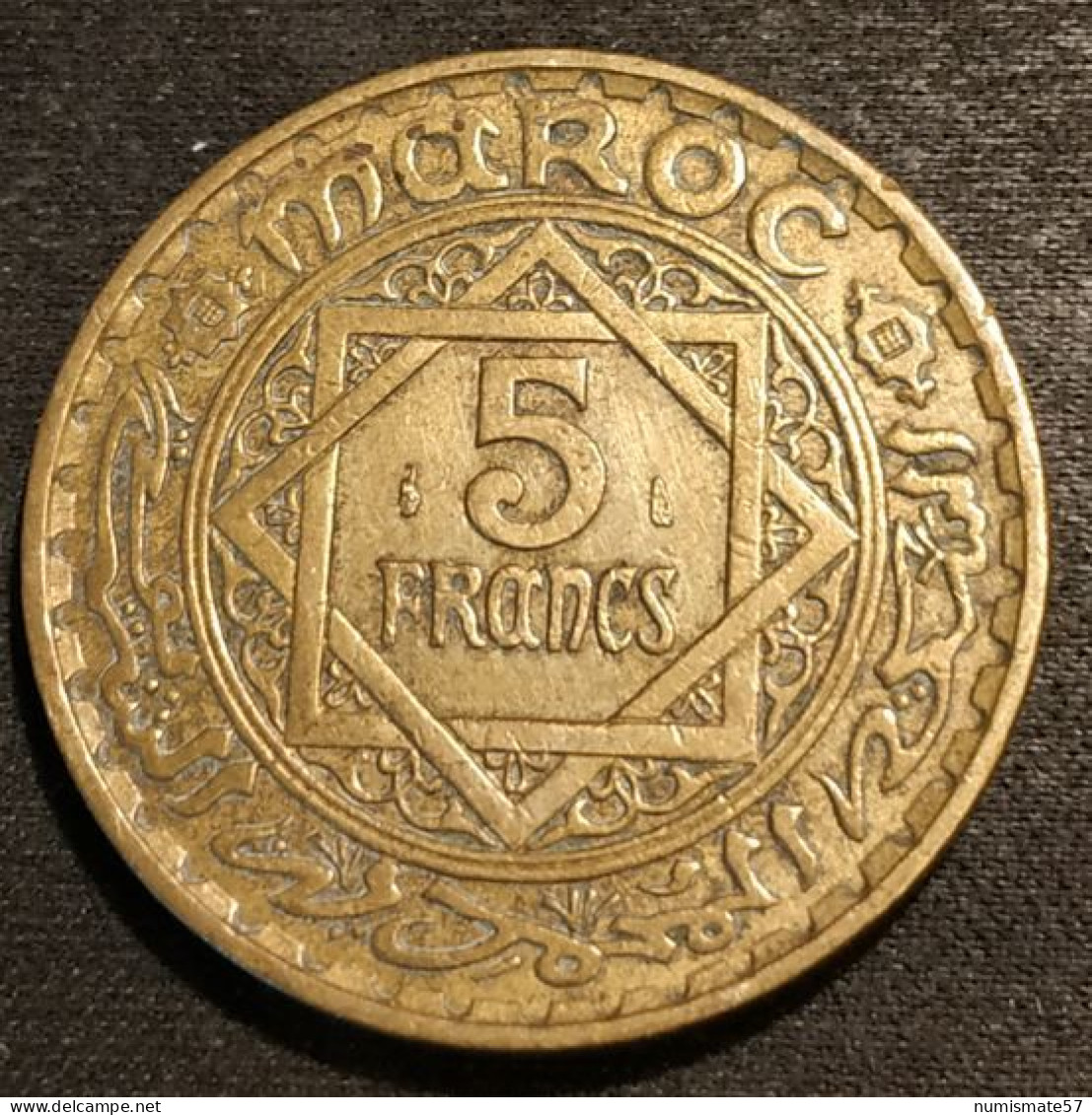 MAROC - MOROCCO - 5 FRANCS 1946 ( 1365 ) - Mohammed V - Empire Cherifien - KM 43 - Morocco