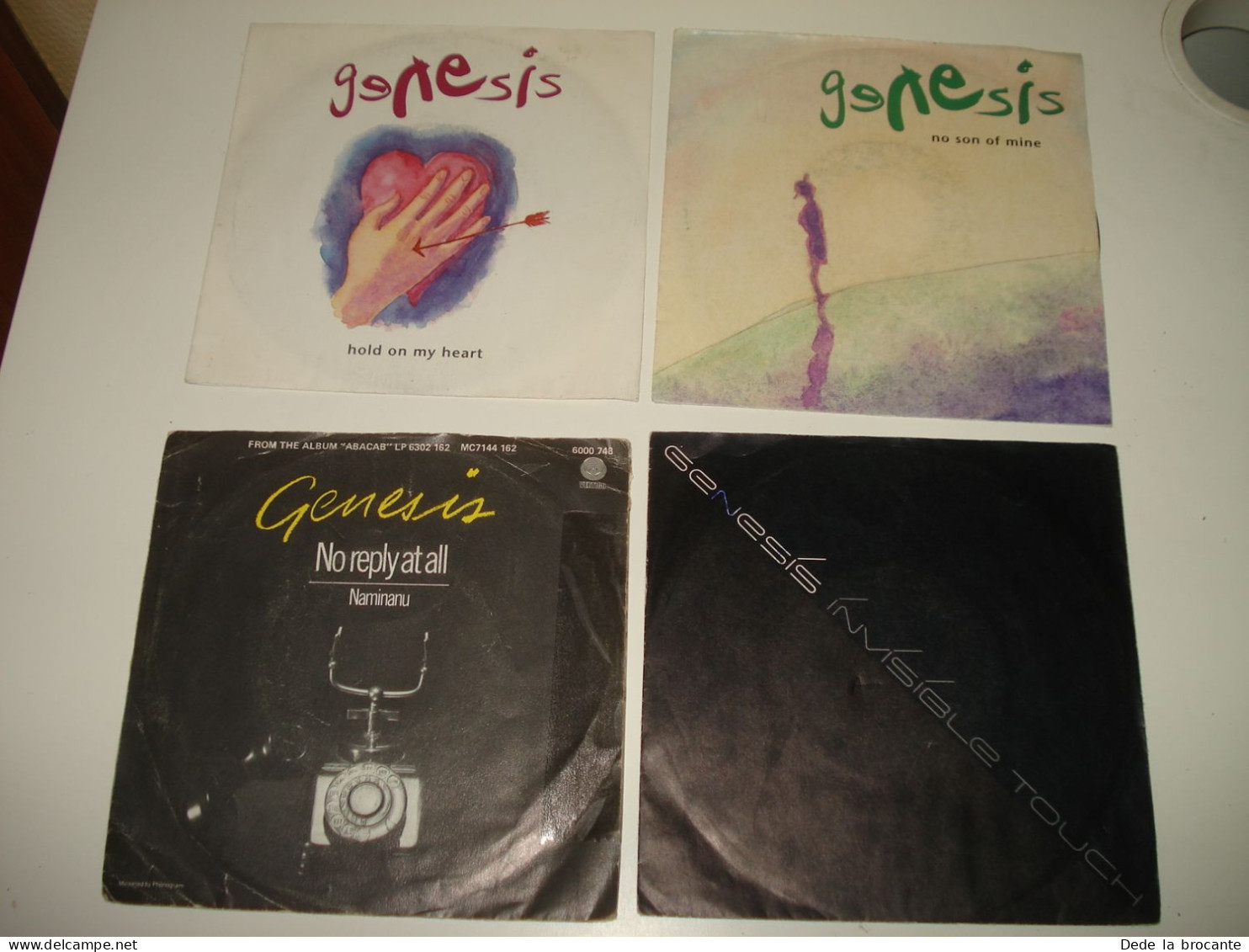 B14/  Lot De 4 Vinyles  SP - 7" -  Genesis - Rock