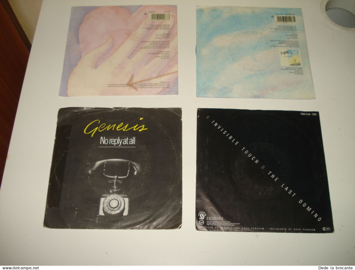 B14/  Lot De 4 Vinyles  SP - 7" -  Genesis - Rock