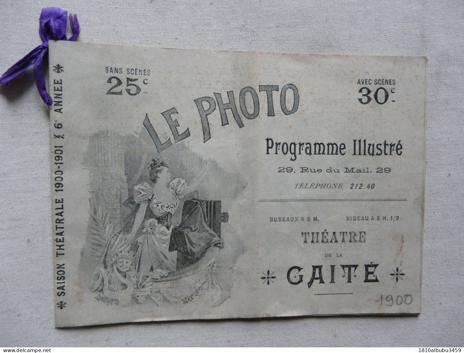 LE PHOTO - PROGRAMME ILLUSTRE 1900 - Programma's