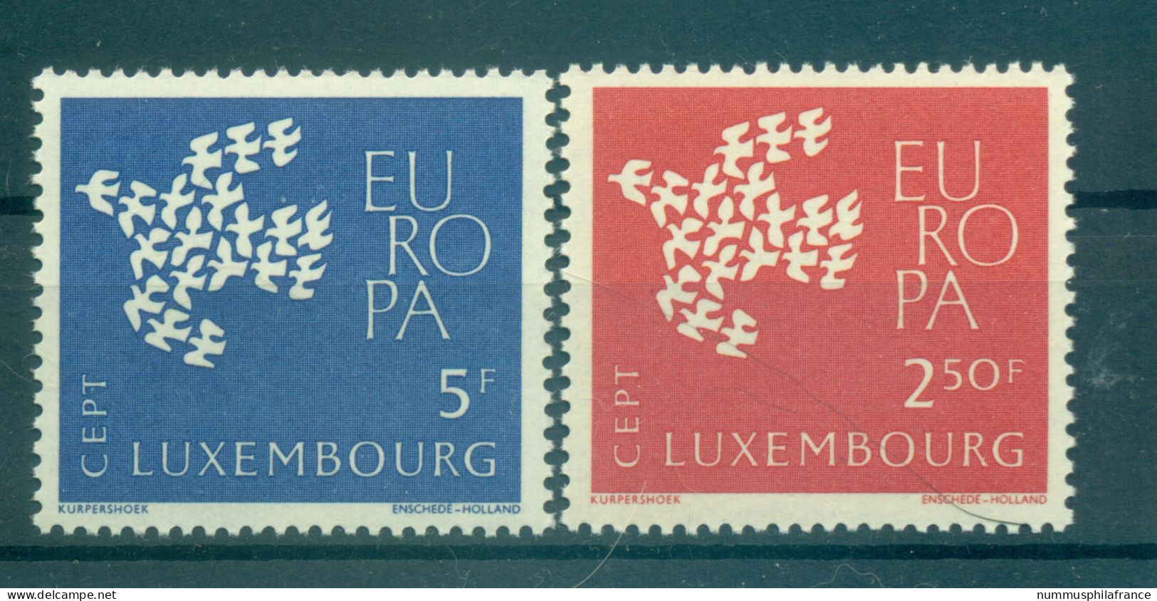 Luxembourg 1961 - Y & T N. 601/02 - Europa (Michel N. 647/48) - Ongebruikt