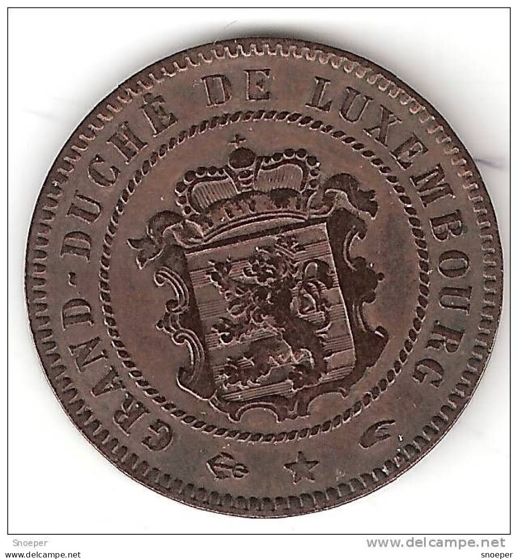 *luxembourg  5 Centimes 1855  Km 22.2  Xf !!!!!!!look !!!catalog Val 85$ - Luxembourg