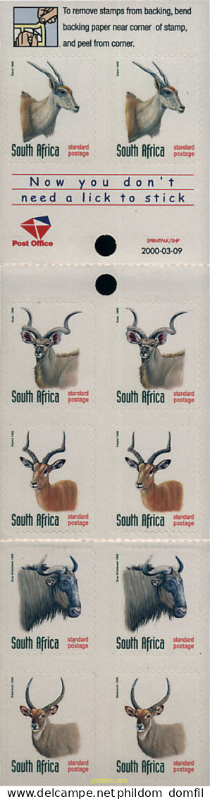 3625 MNH SUDAFRICA 1998 FAUNA AFRICANA - Neufs