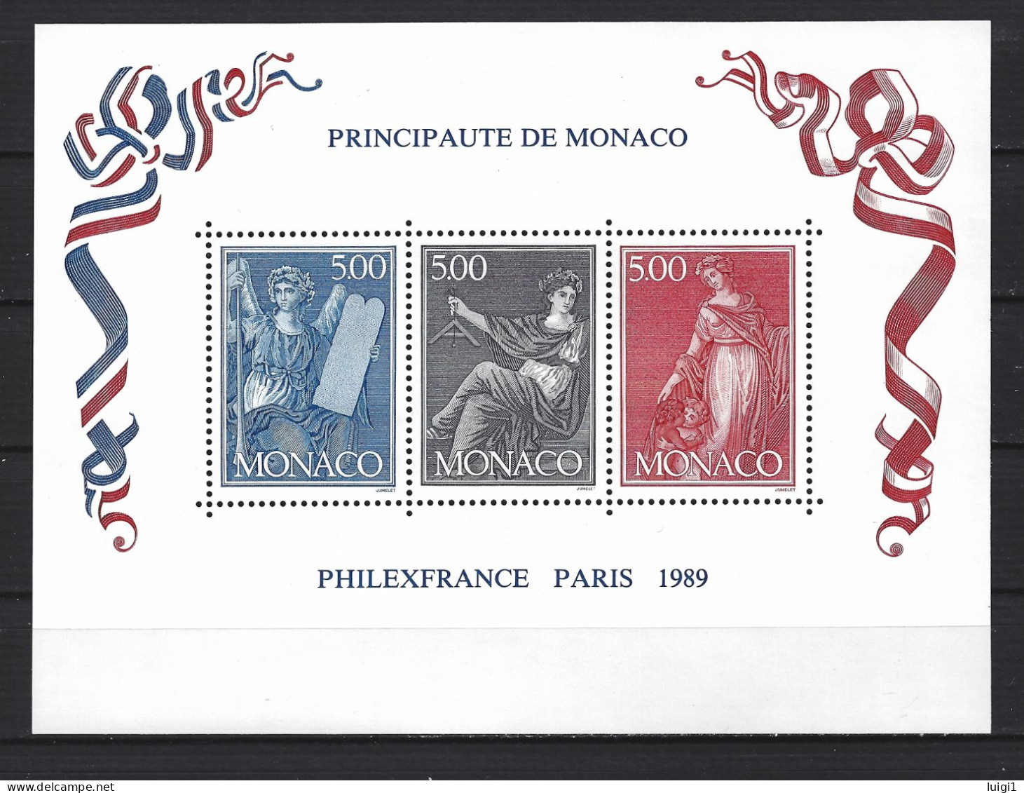 MONACO 1989 -  Y&T N° BF 47 - PHILEXFRANCE PARIS  1989 - Neuf  - TB. - Blocs