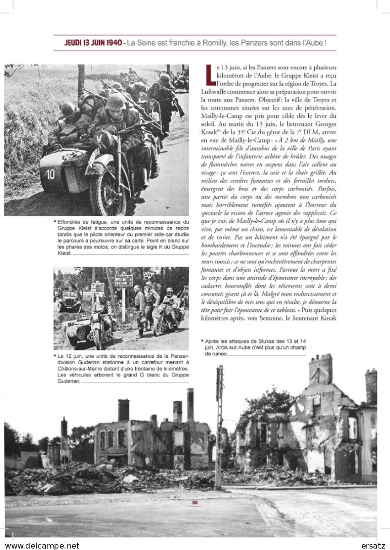 Juin 1940 Sur les routes de la Côte d'Or de la débâcle à l'exode