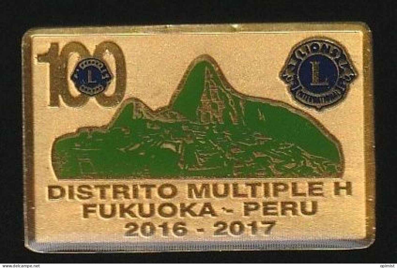 77634-Pin's Lion's Club.Fukuoka.Peru.Perou. - Associations