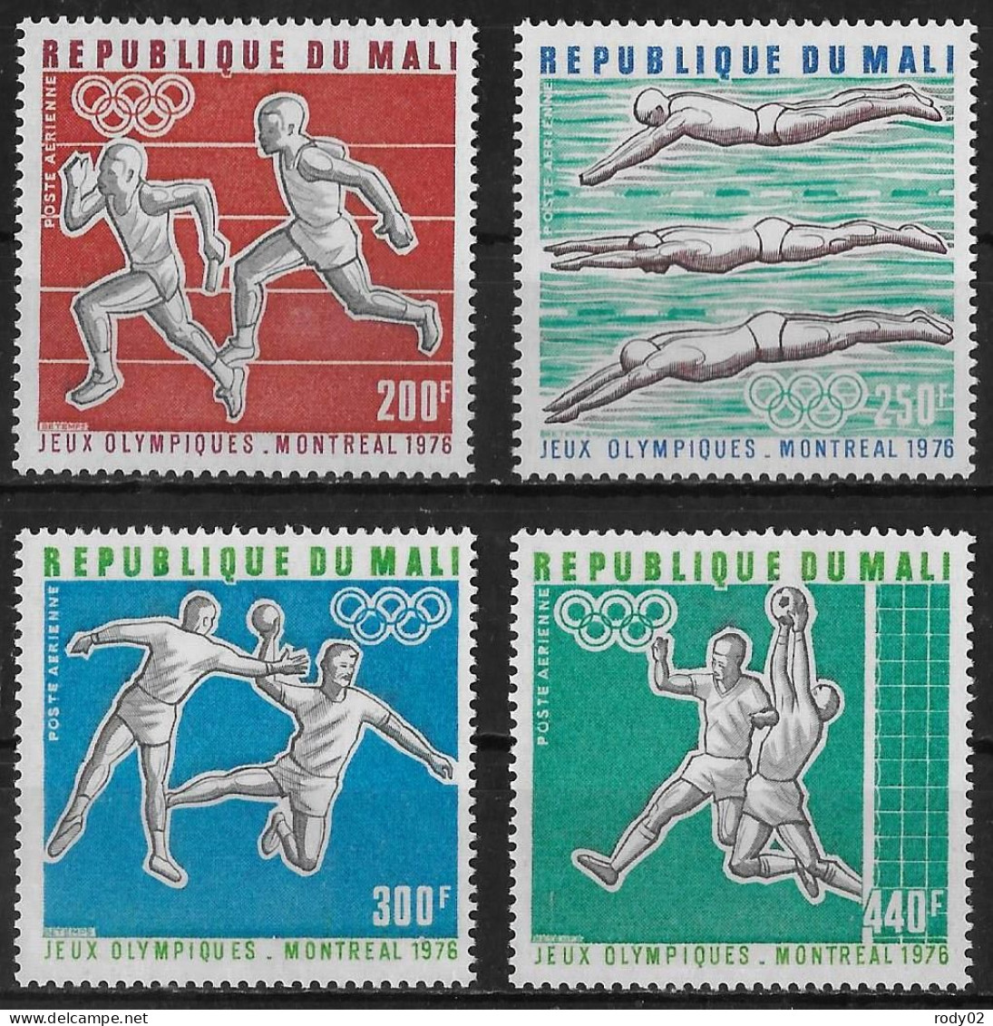MALI - JEUX OLYMPIQUES DE MONTREAL EN 1976 - PA 276 A 279 - NEUF** MNH - Summer 1976: Montreal
