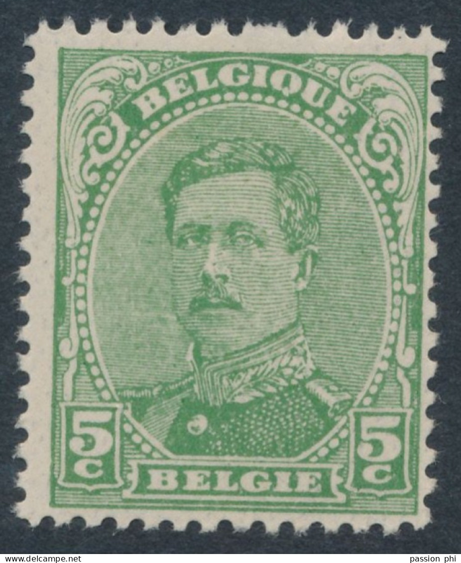 BELGIUM BELGIQUE COB 137   MNH - 1915-1920 Alberto I