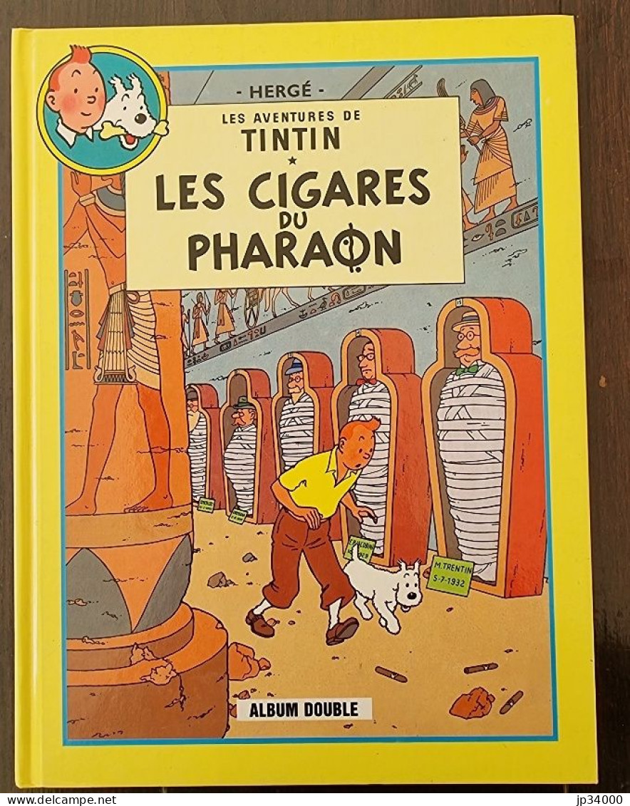 TINTIN Lot De 2 Albums Réunis En 1 Tome: Le Lotus Bleu+les Cigares Du Pharaon - Tintin