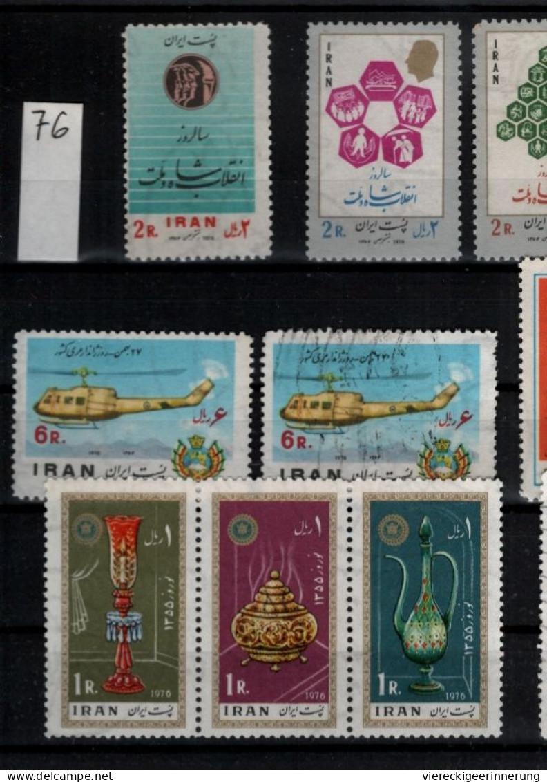 ! Persien, Persia, Iran, 1976-1977, Lot Of 95 Stamps - Iran