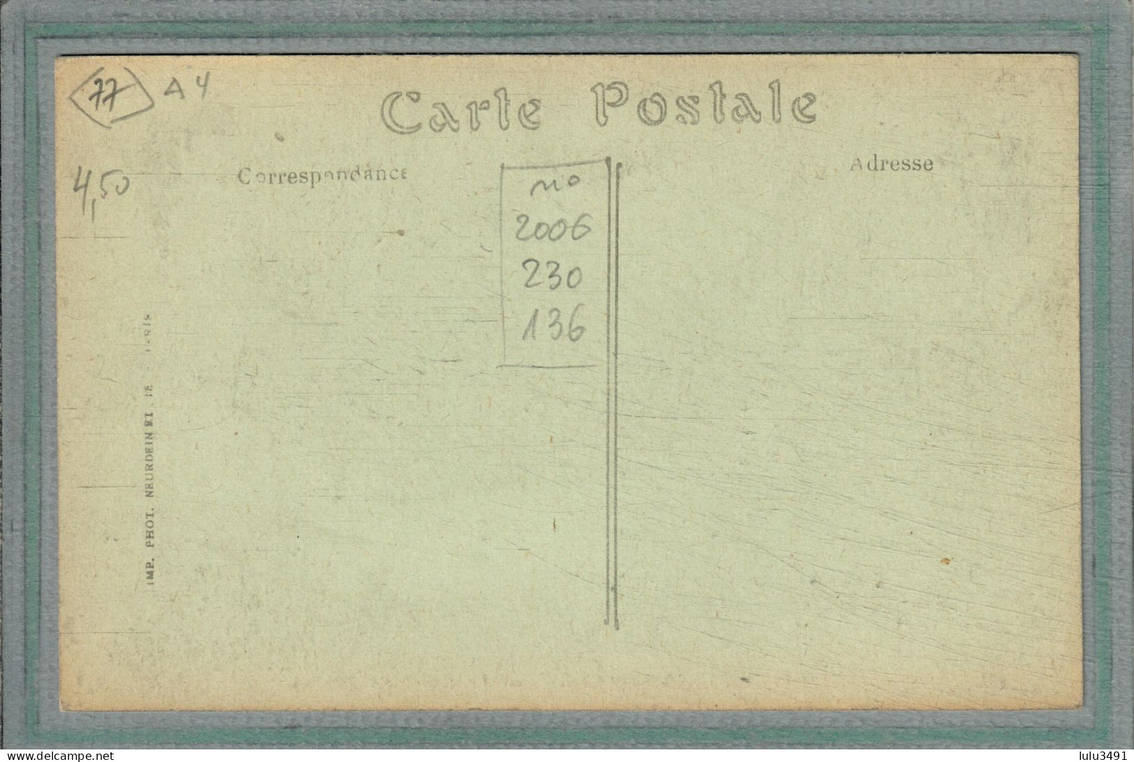 CPA (77) VILLENOY - Mots Clés: Canal De L'Ourcq, Chemin De Halage, écluse, Péniche - Années 20 - Villenoy