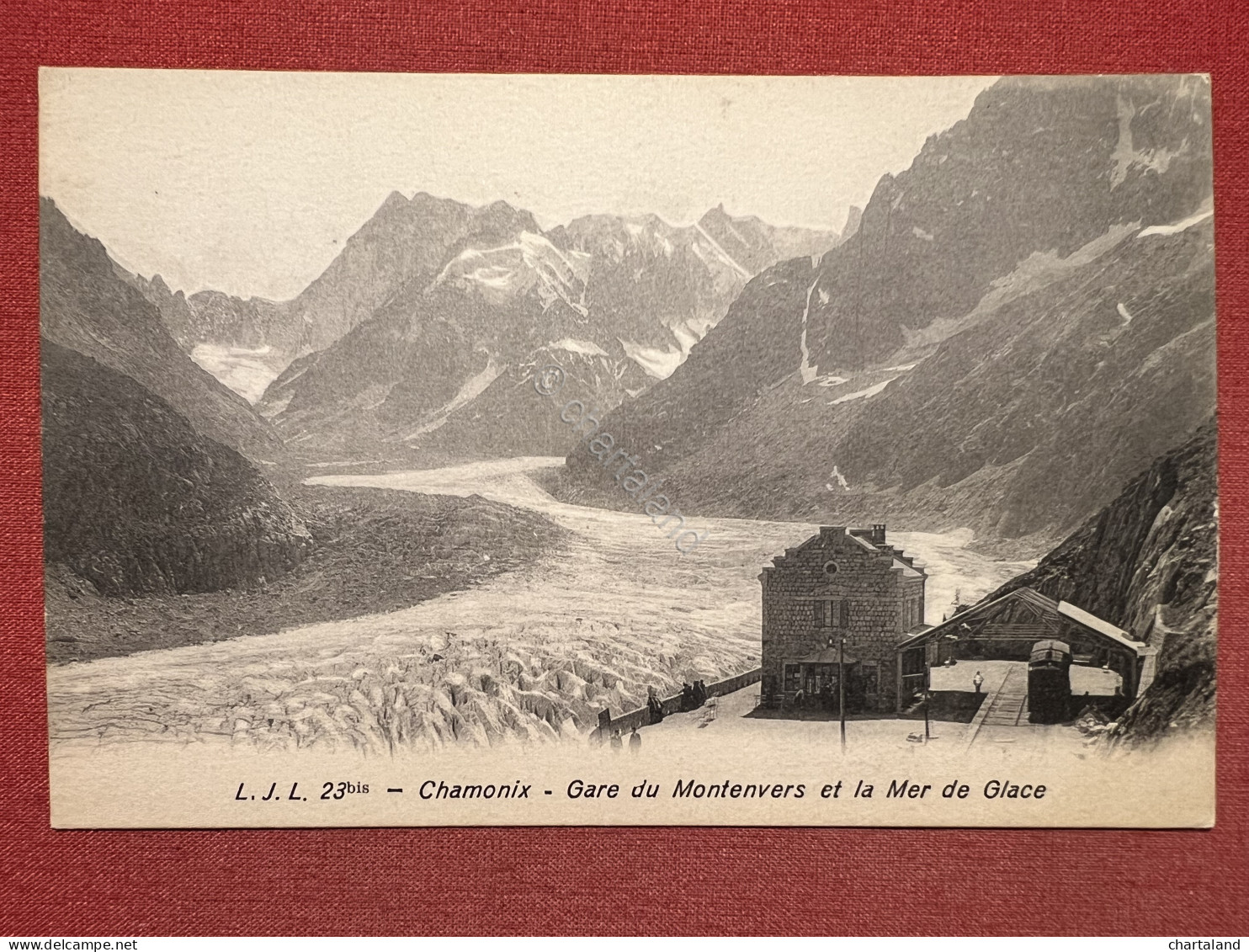 Cartolina - Francia - Chamonix - Gare Du Montenvers Et La Mer De Glace 1900 Ca. - Non Classés