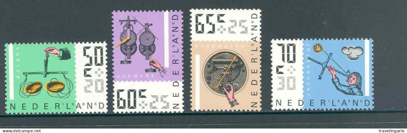 Netherlands 1986 Ancient Measuring Instruments NVPH 1348/51 Yvert 1258/61 MNH ** - Unused Stamps