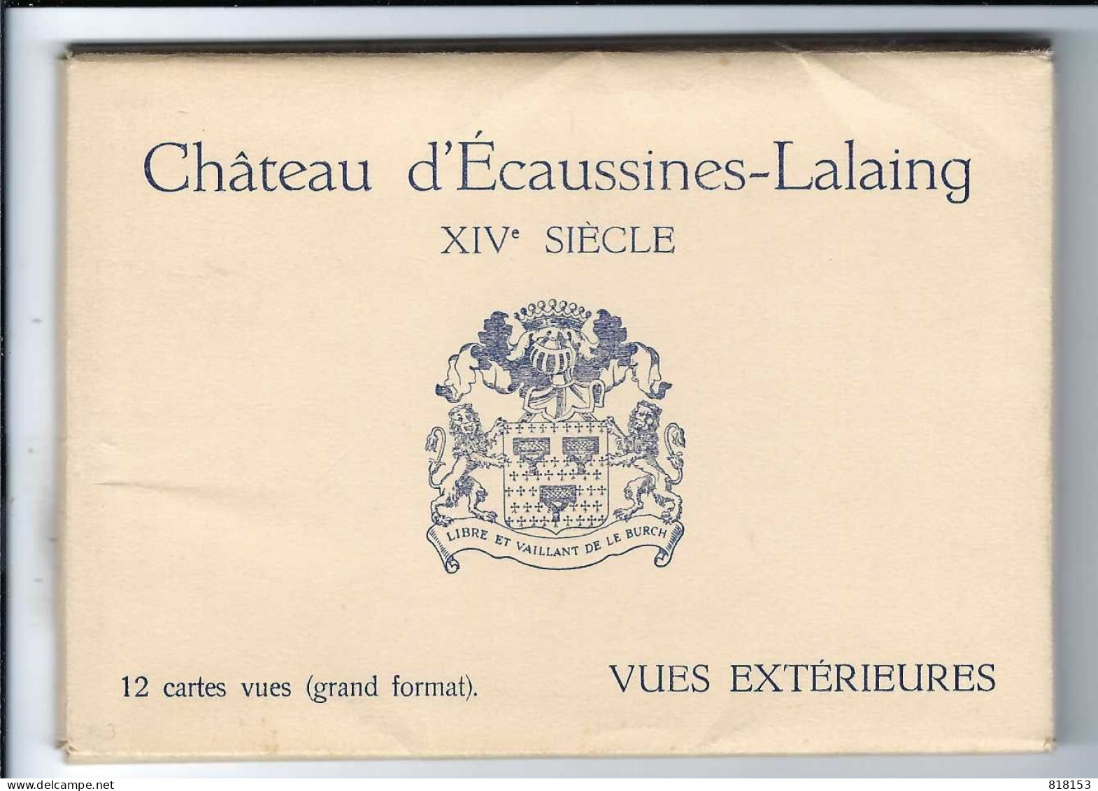 Château D'Ecaussines-Lalaing  12 Cartes Vues (grand Format) VUES EXTERIEURES  (port 3,40€) - Ecaussinnes