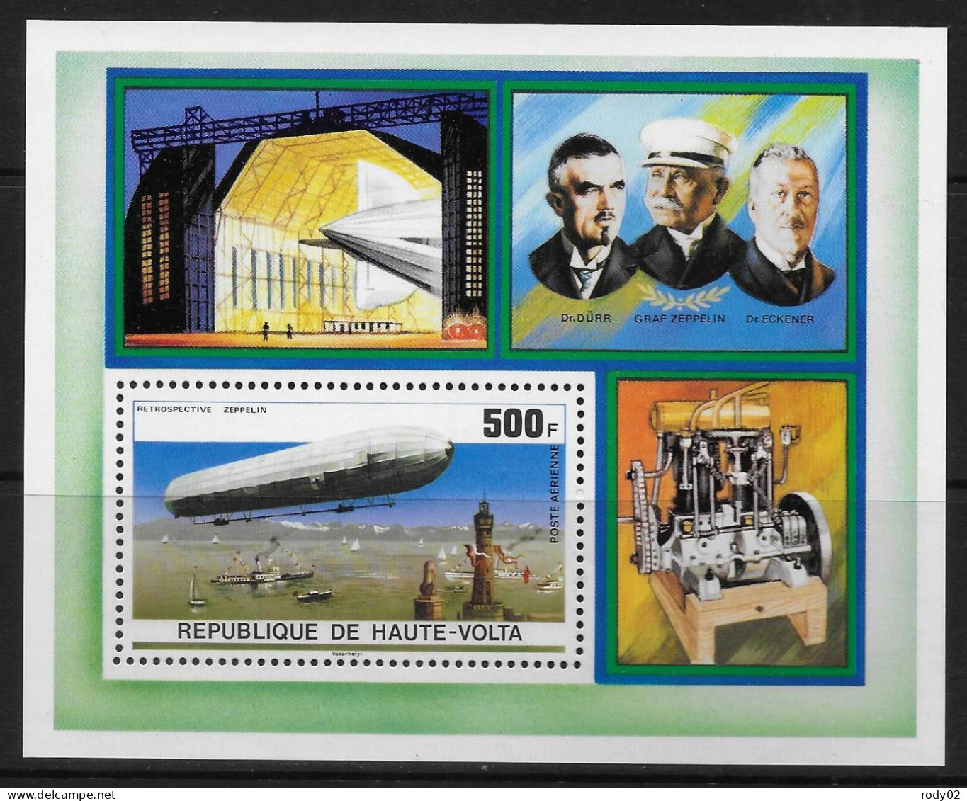 HAUTE-VOLTA - AVIATION - ZEPPELINS - BF 5AN - NEUF** MNH - Zeppelins