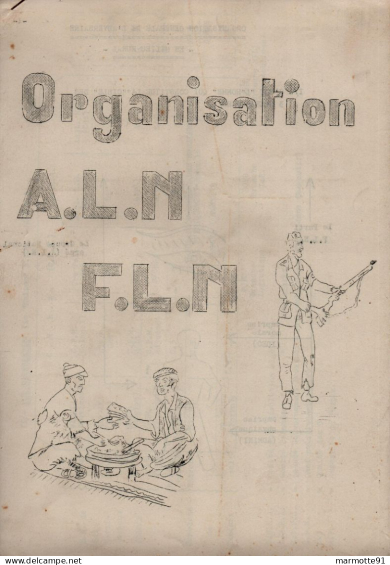 GUERRE ALGERIE ARMEE FRANCAISE  ORGANISATION ALN FLN - Documenti