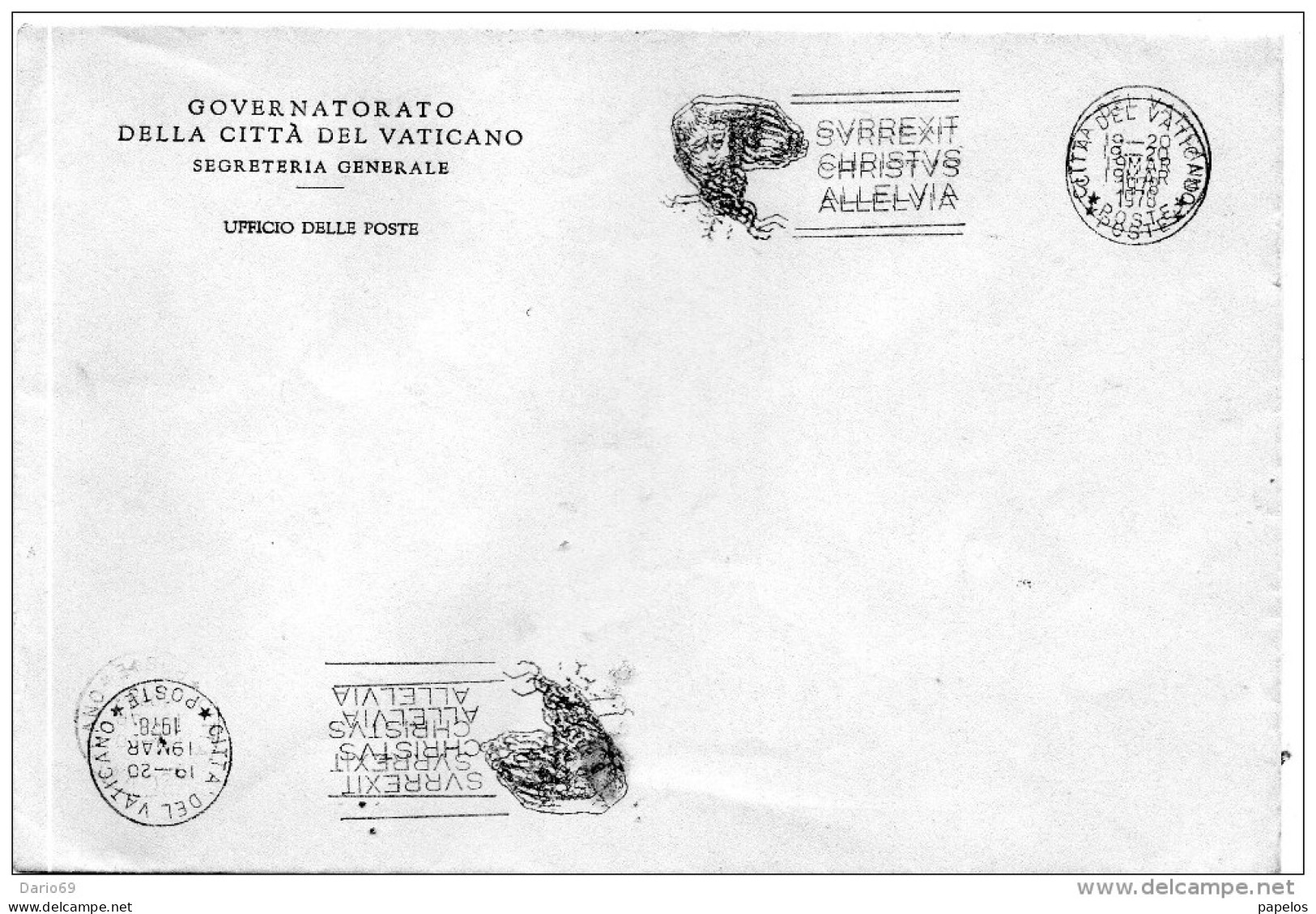 1978 LETTERA GOVERNATORATO DELLA CITTÀ DEL VATICANO - Covers & Documents