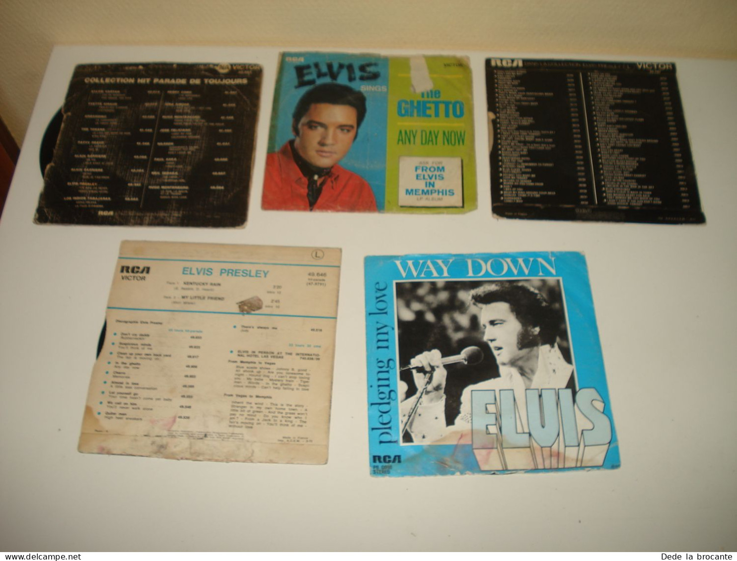 B14/  Lot De 5 Vinyles  SP - 7" -  Elvis Presley - Rock