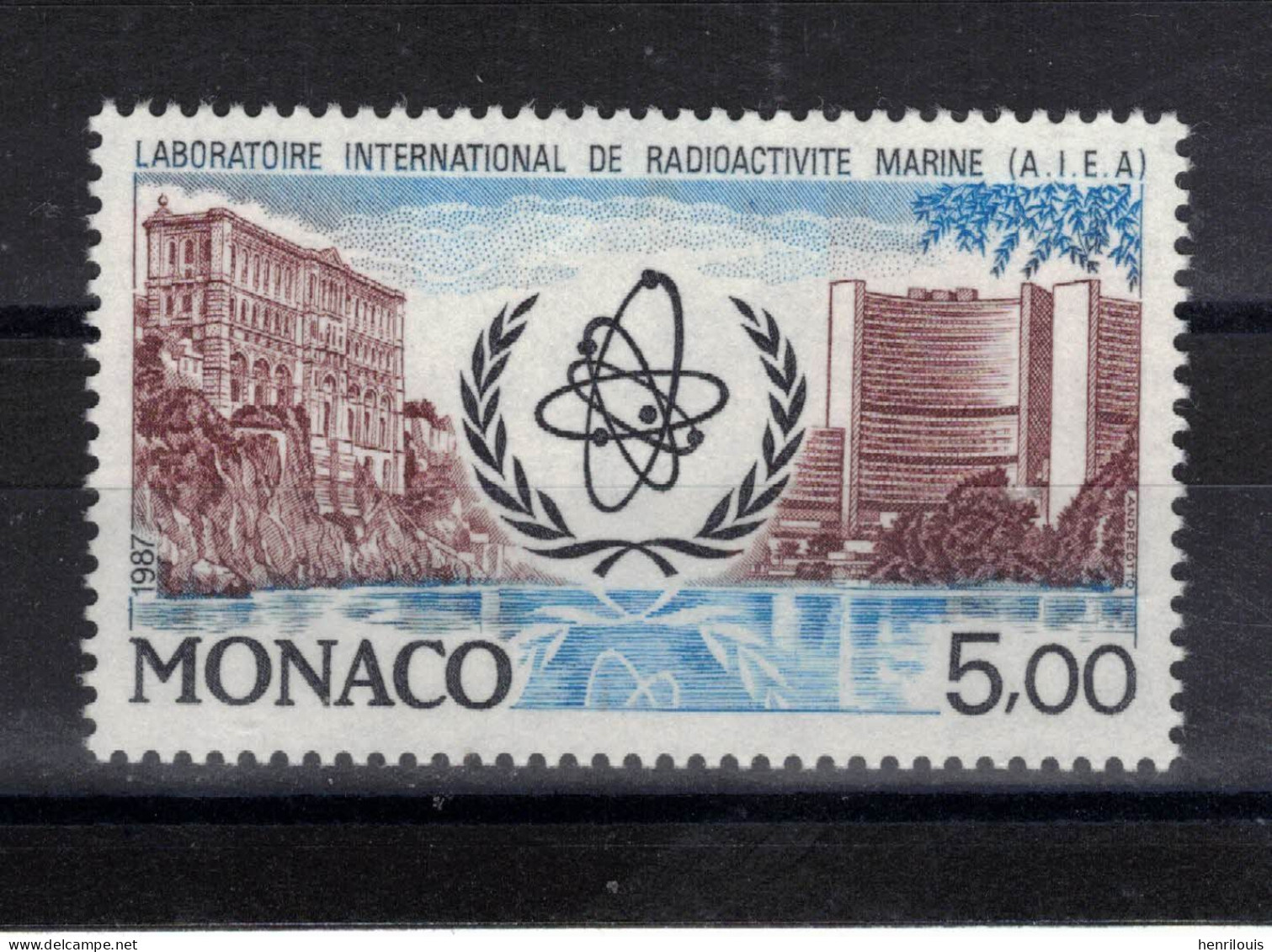 MONACO  Timbre Neuf ** De  1987 ( Ref  MC527 ) Océanographie - Ungebraucht