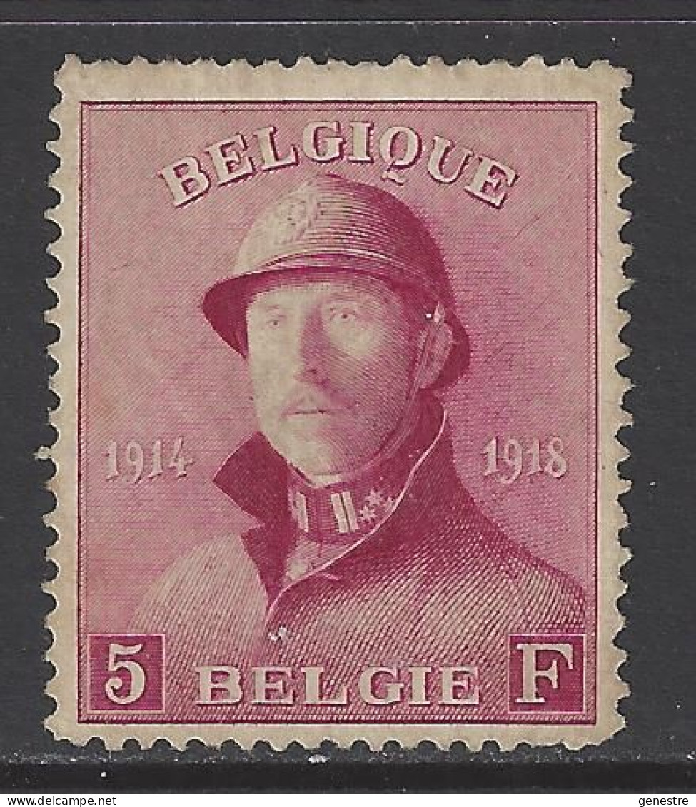 Belgique - 1919 - COB 177 à 10% - 1919-1920 Albert Met Helm