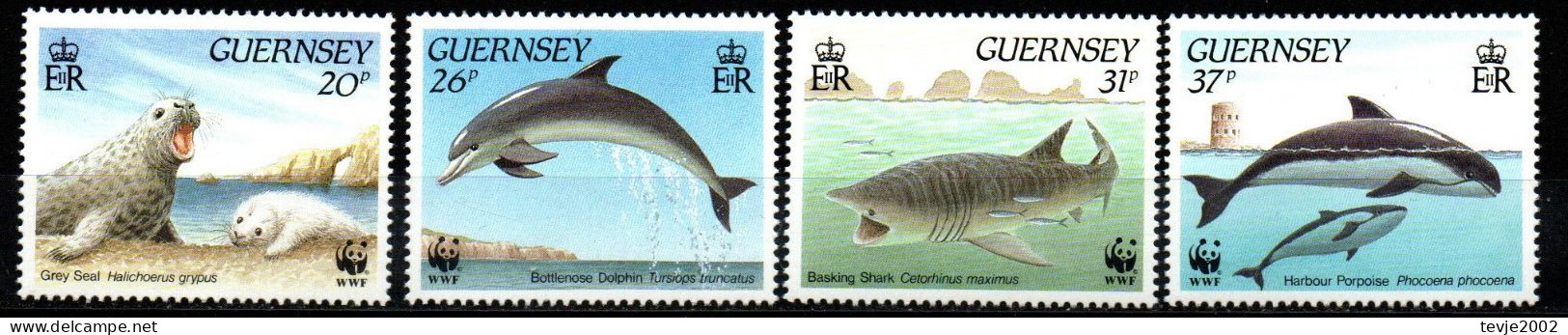 Guernsey 1990 - Mi.Nr. 497 - 500 - Postfrisch MNH - Tiere Animals Wale Whales - Autres & Non Classés