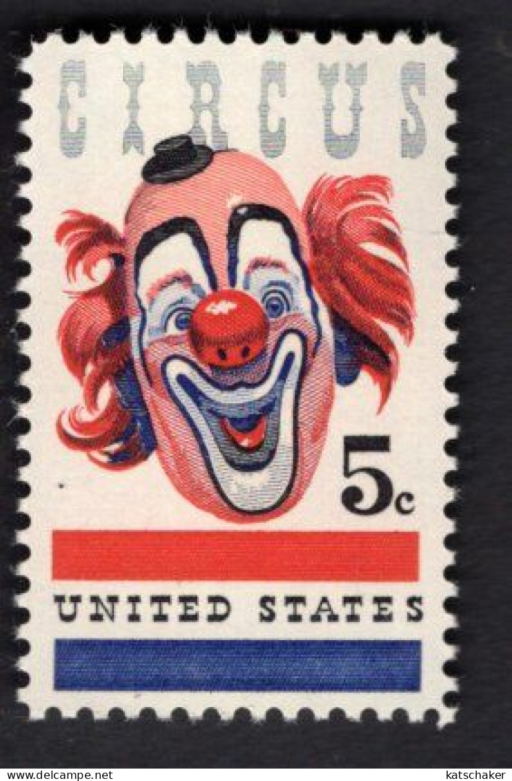 202338405 1966 SCOTT 1309 (XX) POSTFRIS MINT NEVER HINGED  - CLOWN - AMERICAN CIRCUS - Neufs