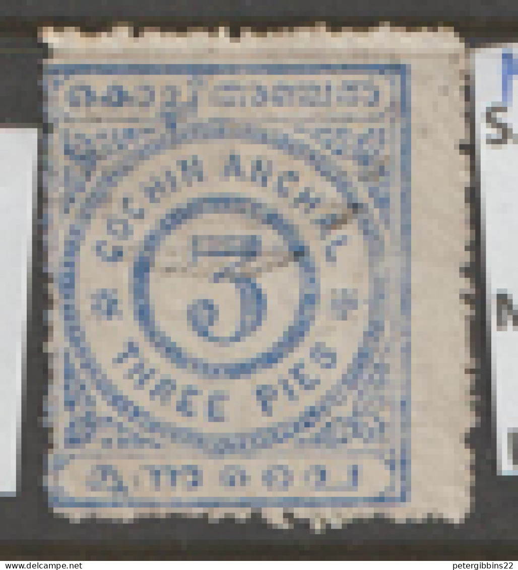 India  Cochin  1902  SG 16  3p  Fine Used - Cochin