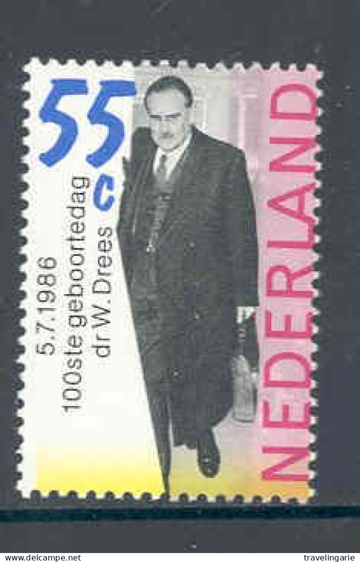 Netherlands  1986 Dr. W. Drees (poltician) NVPH 1358 Yvert 1272 MNH ** - Nuevos